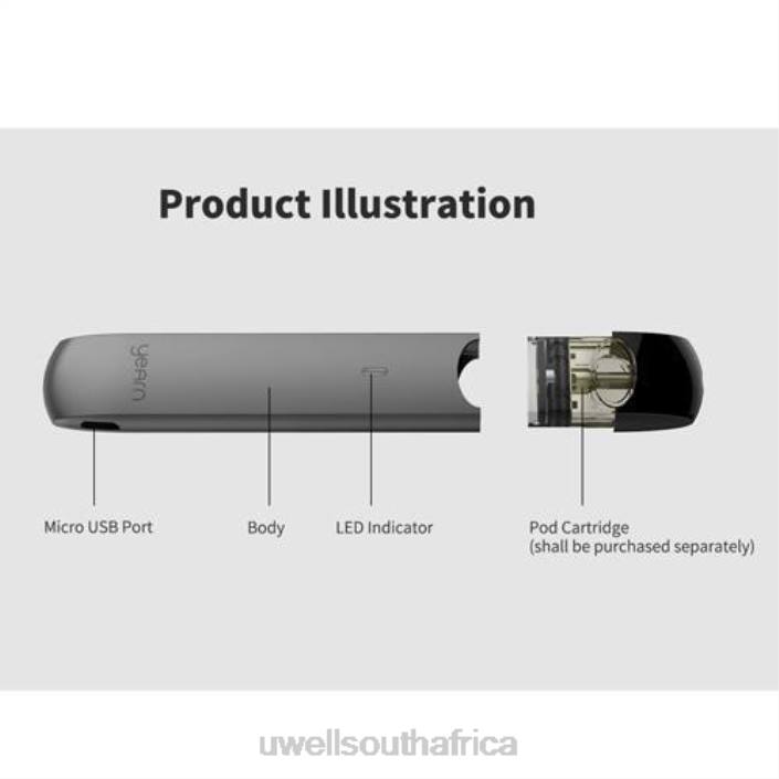UWELL store - UWELL YEARN POD DEVICE (PODS NOT INCLUDED) Grey X842T256