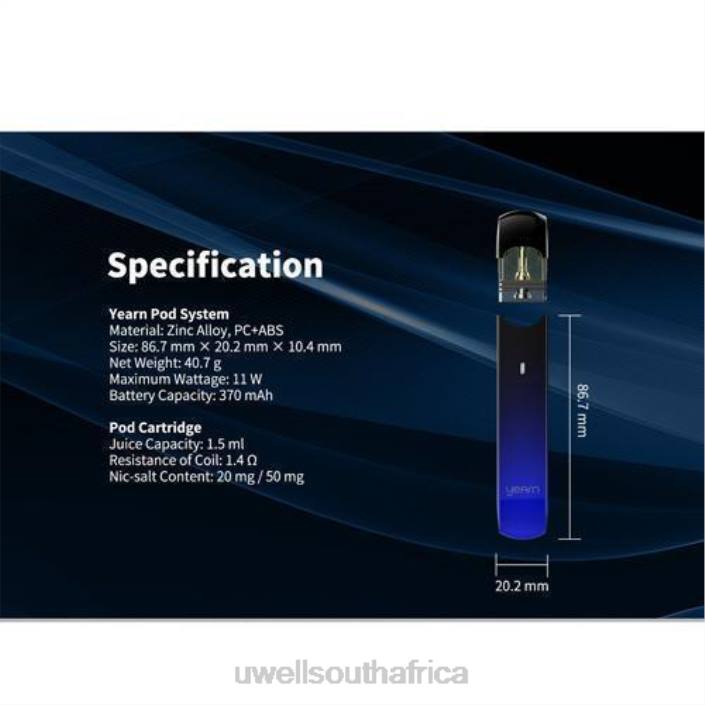 UWELL store - UWELL YEARN POD DEVICE (PODS NOT INCLUDED) Grey X842T256